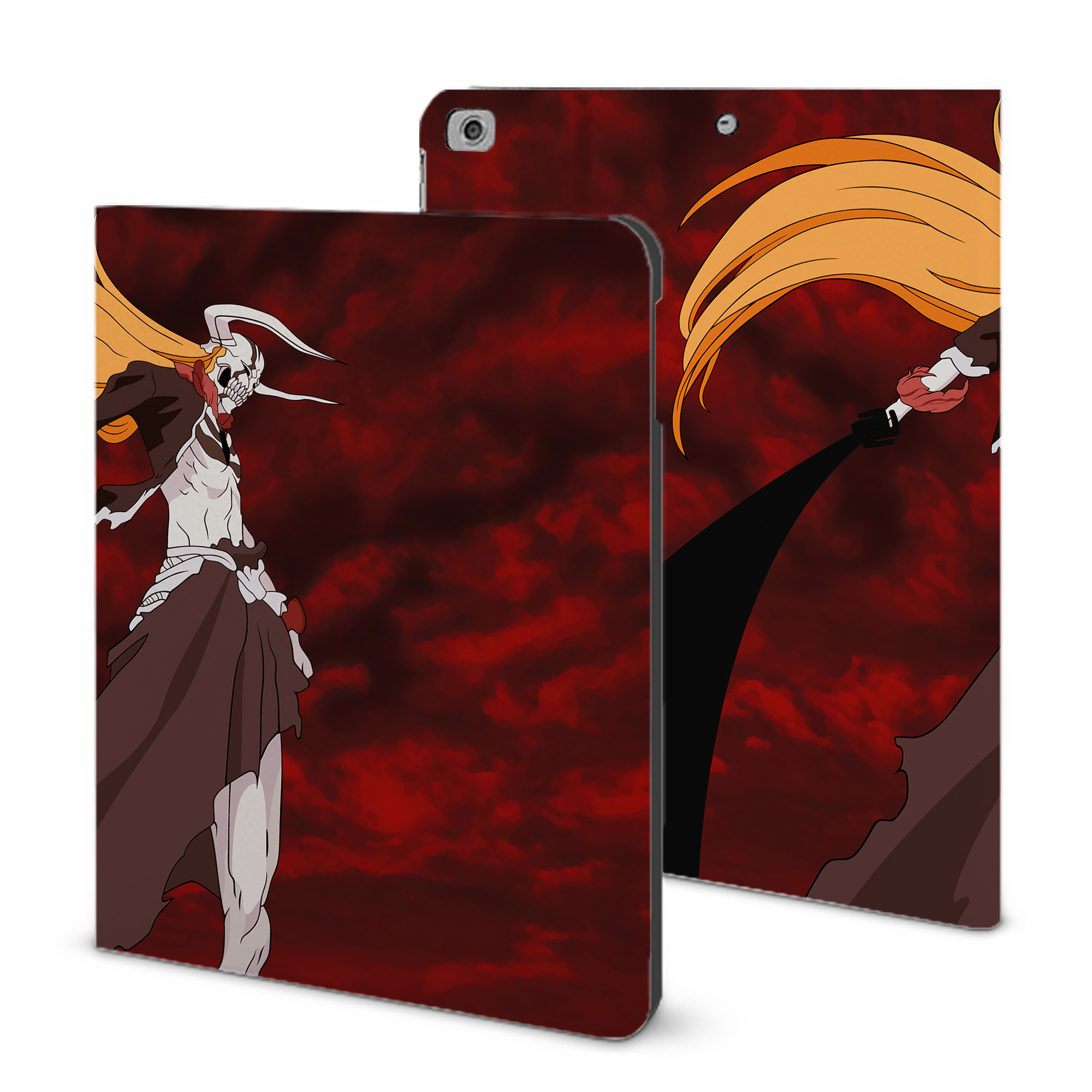 （画像用） ブリーチ BLEACH IPad ケース ブック型 PUレザー TPU 耐衝撃 軽量 薄型 ペン収納なし 全面保護 IPad 各モデル対応
